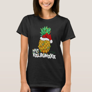 T-shirt Ananas Xmas hawaïen Mele Kalikimaka Ananas