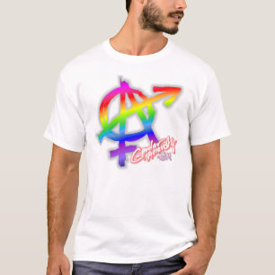 T-shirt Anarchie de genre (en avant) - Chemise arc-en-ciel