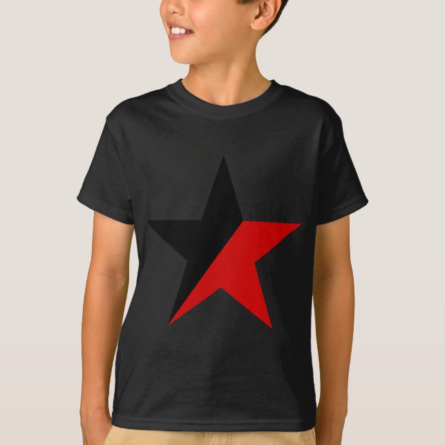 T-shirt Anarchisme noir et rouge d'Anarcho-Syndicalisme (Devant)