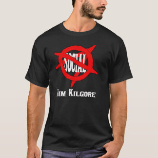 T-shirt Anarchiste antisocial de Tim Kilgore (foncé)