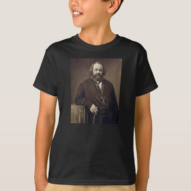 T-shirt Anarchiste russe de Mikhail Bakunin par Nadar (Devant)