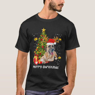 T-shirt Anatolian Shepherd Dog Christmas Tree Santa Xmas P