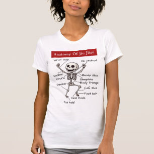 T-shirt Anatomie De Jiu Jitsu Funny BJJ Skeleton