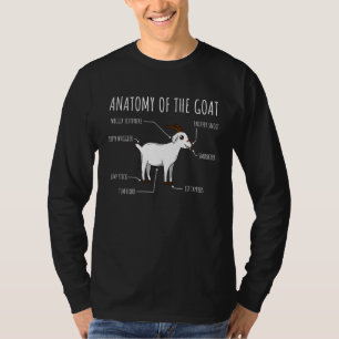 T-shirt Anatomie De La Chèvre Baby Kid mignonne