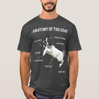 T-shirt Anatomie De La Chèvre Bébé Enfant Mignonne Animal