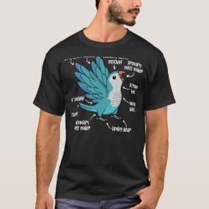 T-shirt Anatomie des perroquets I Moine Bleu Quaker