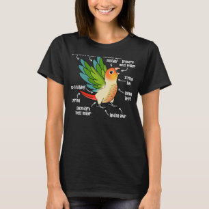 T-shirt Anatomie des perroquets I Vert Jouer Ananas Conure