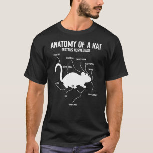 T-shirt Anatomie des rats rats et des rats animaux domesti