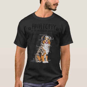 T-shirt Anatomie drôle Australien Berger Amoureux des chie