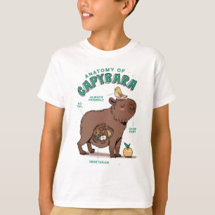 T-shirt Anatomie drôle du capybara
