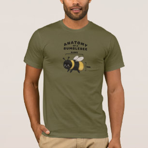 T-shirt Anatomie drôle d'un bumblebee Blebee Bum Mignon