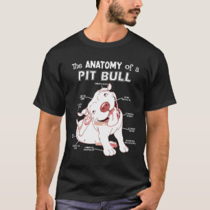 T-shirt Anatomie Drôle D'un Cadeau Pitbull Amateur De Pitb