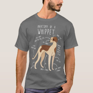 T-shirt Anatomie du chien Whippet