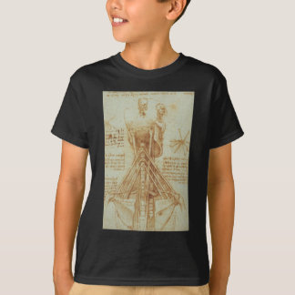 T-shirt Anatomie du cou par Leonardo da Vinci C. 1515