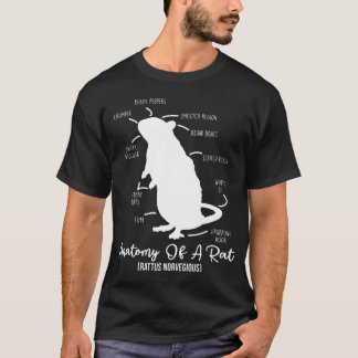 T-shirt Anatomie du Rat pour les amateurs de rat et les an