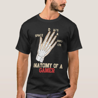 T-shirt Anatomie D'Un Amoureux Des Jeux Vidéo De Gamer