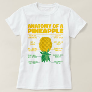 T-shirt Anatomie D'Un Ananas Drôle Amateurs D'Ananas Cool