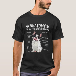 T-shirt Anatomie D'Un Animal Amoureux des chiens Français 