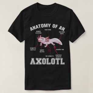 T-shirt Anatomie D'Un Axolotl Biologie Science