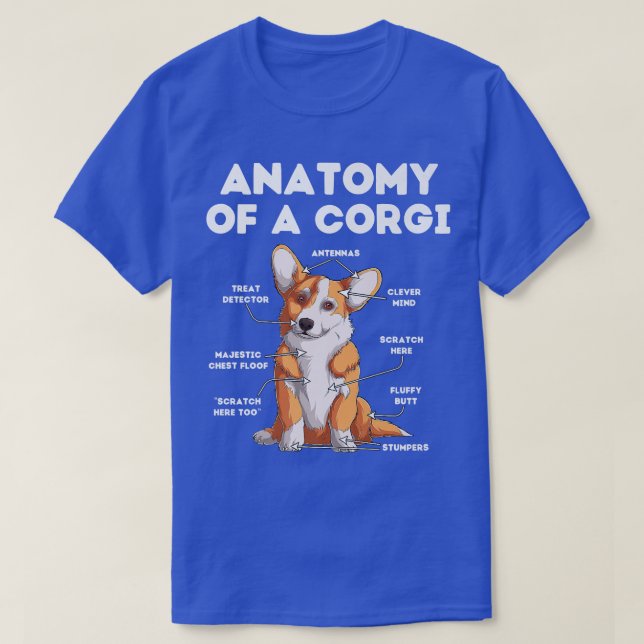 T-shirt Anatomie D'Un Corgi27 (Design devant)