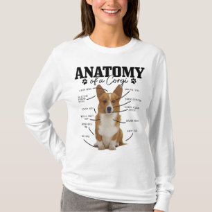 T-shirt Anatomie D'Un Corgi Funny Mignonne Chien Corgi Mam