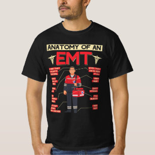 T-shirt Anatomie D'Un EMT Paramedic EMT EMS Health Care Em