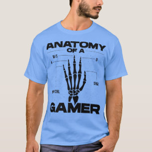 T-shirt Anatomie D'Un Joueur Vidéo Joueur Jouer Pc Con