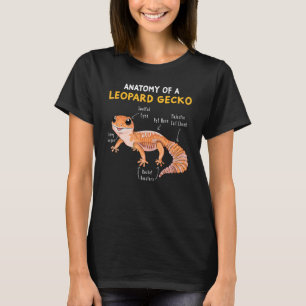 T-shirt Anatomie D'Un Léopard Gecko Gecko Maman Reptile Pa