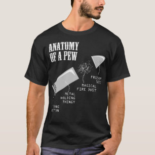 T-shirt Anatomie D'Un Pew Drôle Arme De Gun À Balle Pour