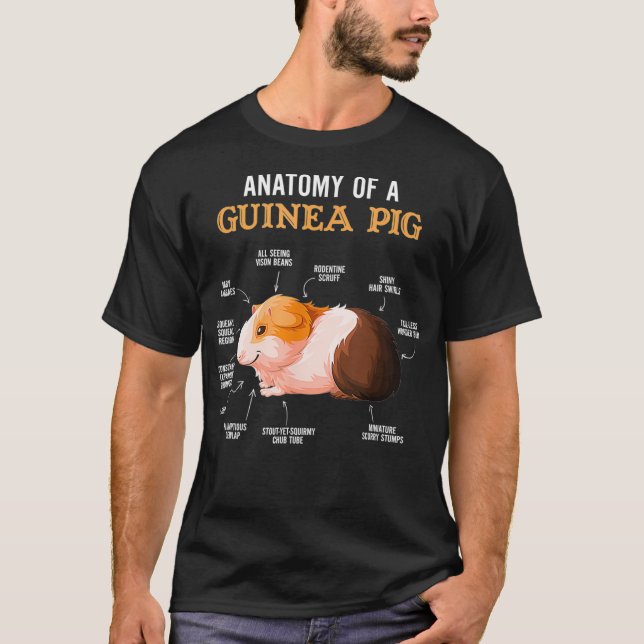 T-shirt Anatomie D'Un Propriétaire De Cochon De Guinée  (Devant)