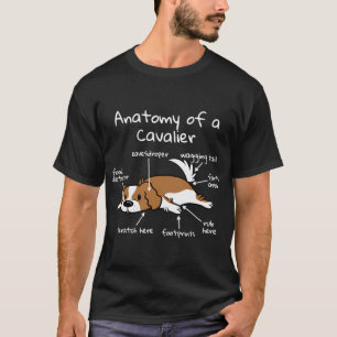 T-shirt Anatomie D'Un Roi Cavalier Charles Spaniel Chien