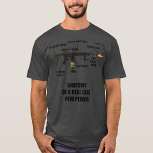T-shirt Anatomie d'un vrai pistolet à mâcher rapide