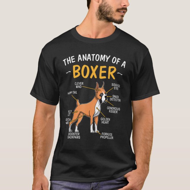 T-shirt Anatomie D'Une Boîte Pour Chien (Devant)