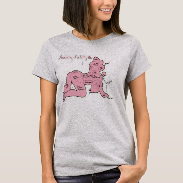T-shirt Anatomie d'une chemise de Kitty (Devant)