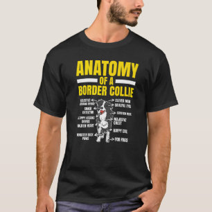 T-shirt Anatomie D'Une Frontière Collie Amoureux des chien