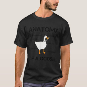 T-shirt Anatomie d'une oie drôle canard mèmes graphiques T