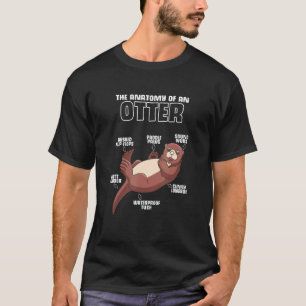 T-shirt Anatomie D'Une Otter Cute Otter