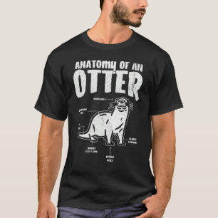 T-shirt Anatomie D'Une Otter Cute Otter 3