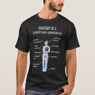 T-SHIRT ANATOMIE D'UNE TÉLÉMÉTRIE ADULTE GERONTOLOGIE NP