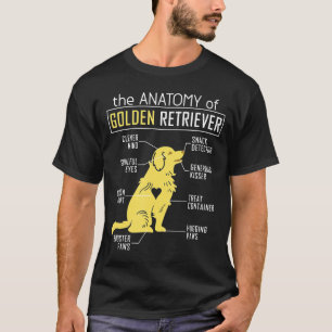 T-shirt Anatomie Golden Retriever
