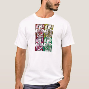 T-shirt Anatomie humaine d'art de bruit par Katie Pfeiffer