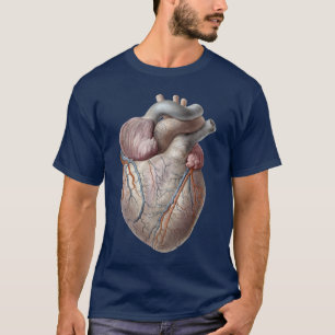 T-shirt Anatomie humaine vintage Cœur sain Organes