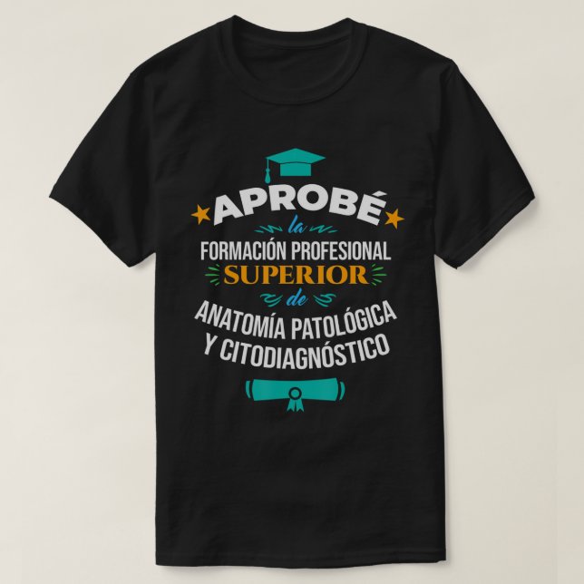 T-shirt Anatomie pathologique et Cyodiagnostic Supérieur F (Design devant)