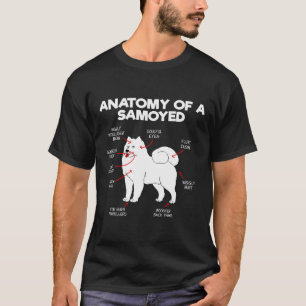 T-shirt Anatomie Samoyed Chien Chien Amoureux des chiens C
