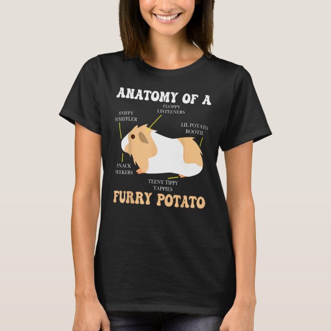 T-shirt Anatomy Of A Furry Potato Guinea Pig  Clothing 1 (Devant)