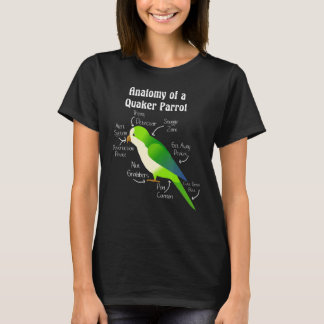 T-shirt Anatomy of Quaker Parrot Monk Parakeet Classic