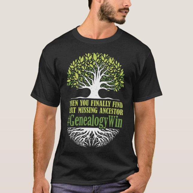 T-shirt Ancêtres disparus Ancêtre Historien Gene de généal (Devant)