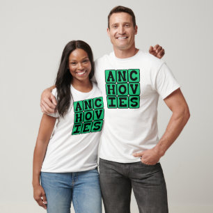 T-shirt Anchois, Garniture de Salade Savoureuse