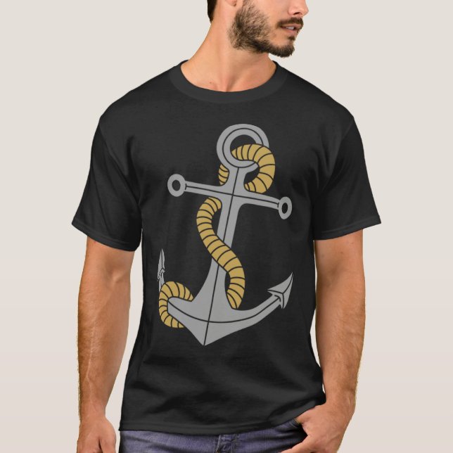 T-shirt Anchor Sailboat Nautical Sailor Anchor Sailing (Devant)