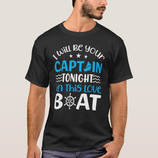 T-shirt Anchor With Saying For Captain Pontoon Motor Boati (Devant)